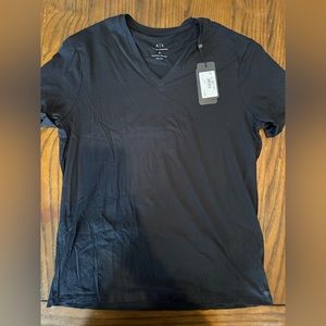 A/X Armani Exchange Men’s Classic Cotton V Neck NAVY